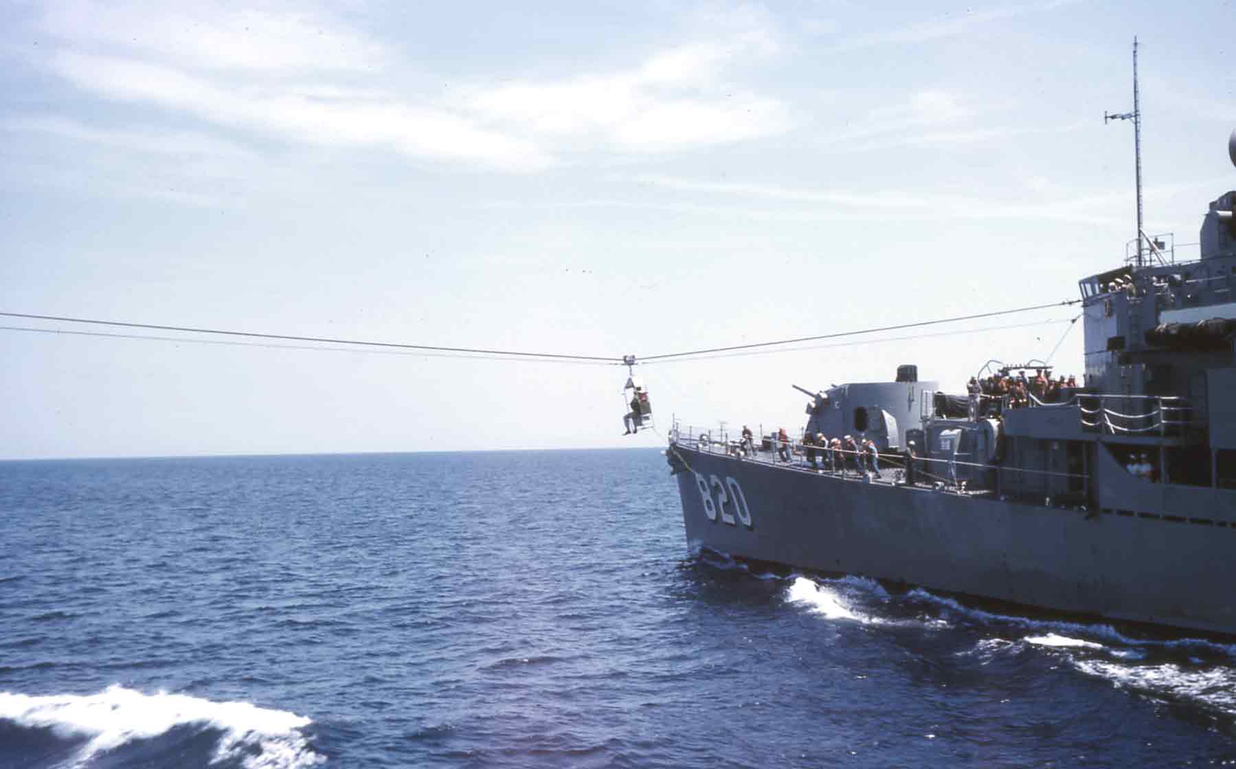 Photo - Highline transfer with USS Rich