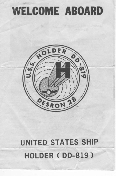USS Holder Family Day Pamphlet - Front Page