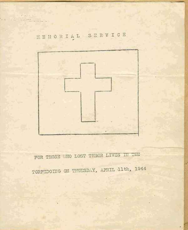 Memorial Service Cover - Page 1