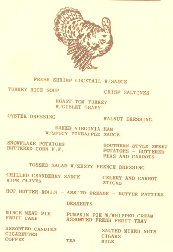 Thanksgiving Day Menu USS Holder 1964 - Page 3